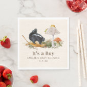 Serviette En Papier Baby shower petit puant Bois Skunk Boy (En situation)