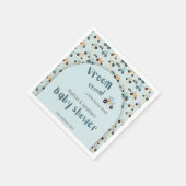 Serviette En Papier Baby shower petit tracteur devant Papier Napkin (Coin)