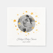 Serviette En Papier Baby shower photo Twinkle Little Star (Devant)
