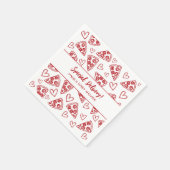 Serviette En Papier Baby shower Pizza Party Livraison spéciale italien (Coin)