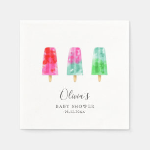 Serviette En Papier Baby shower populaire coloré moderne