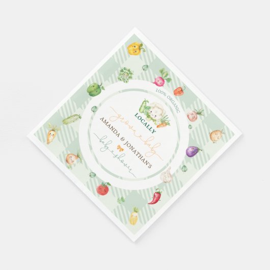 Serviette En Papier Baby shower pour bébés cultivé localement (Coin)