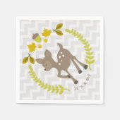 Serviette En Papier Baby shower pour garçon moderne Deer serviettes (Devant)