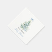 Serviette En Papier Baby shower pour garçons d'hiver de Noël (Coin)