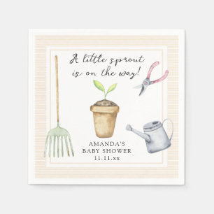 Serviette En Papier Baby shower pousse bébé 