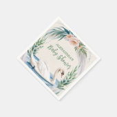 Serviette En Papier Baby shower princesse de cygne doux (Coin)