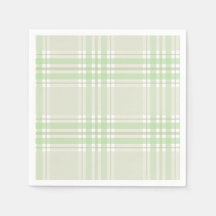 Baby Shower Printemps Papier à Carreaux Vert Sauge