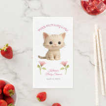 Baby shower Purr-fect bébé fille chaton