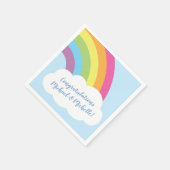 Serviette En Papier Baby shower Rainbow Naples (Coin)