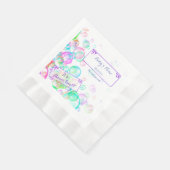 Serviette En Papier Baby shower Rainbow Soap Bubbles (Coin)