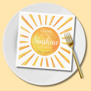 Serviette En Papier Baby Shower Rayon de Soleil