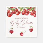 Serviette En Papier Baby shower Red Cherry (Devant)