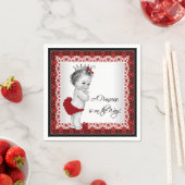 Serviette En Papier Baby shower Red Princess (En situation)