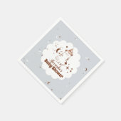 Serviette En Papier Baby shower Rétro Halloween Little Boo (Coin)