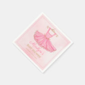 Serviette En Papier Baby shower Robe Ballerina Tutu (Coin)