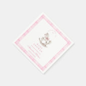 Serviette En Papier Baby shower rocheux Plaid (Coin)
