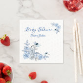 Serviette En Papier Baby shower Rose de dragonfly Boy (En situation)