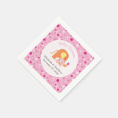 Serviette En Papier Baby shower rose éléphant Napkin (Coin)