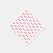 Serviette En Papier Baby shower rose pieds bébé (Coin)