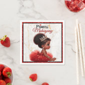 Serviette En Papier Baby shower royal d'Afrique Parties scintillant ro (En situation)