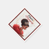 Serviette En Papier Baby shower royal d'Afrique Parties scintillant ro (Coin)