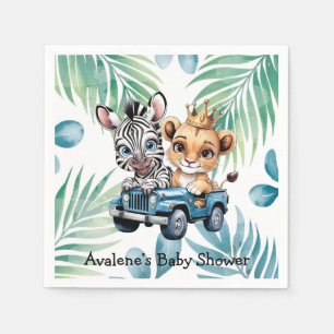 Serviette En Papier Baby shower Royal Safari Ride Boy