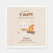 Serviette En Papier Baby shower Rustic S'more Love Campfire (Devant)