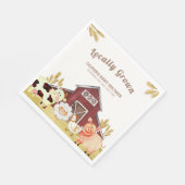 Serviette En Papier Baby shower Rustique Barnyard Farm Animaux (Coin)