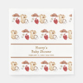 Serviette En Papier Baby shower Rustique Boho Western Cowboy (Devant)