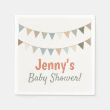 Baby shower rustique de lime pastel