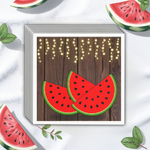 Serviette En Papier Baby shower Rustique moderne Watermelon Slices