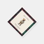 Serviette En Papier baby shower rustique Teddy (Coin)
