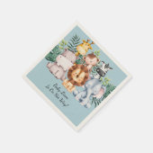 SERVIETTE EN PAPIER BABY SHOWER SAFARI (Coin)