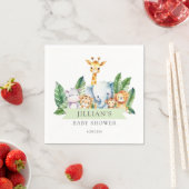 Serviette En Papier Baby shower Safari Adventure (En situation)