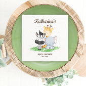 Serviette En Papier Baby shower Safari Animaux