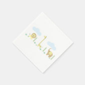 Serviette En Papier Baby shower Safari serviettes (Coin)