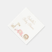 Serviette En Papier Baby shower Safari serviettes (Coin)
