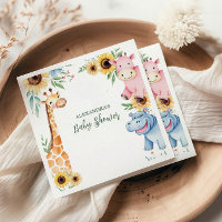 Baby shower Safari Tropical Jungle Animaux