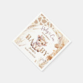 Serviette En Papier Baby shower Saint-Vache Boho Genre Livre neutre (Coin)