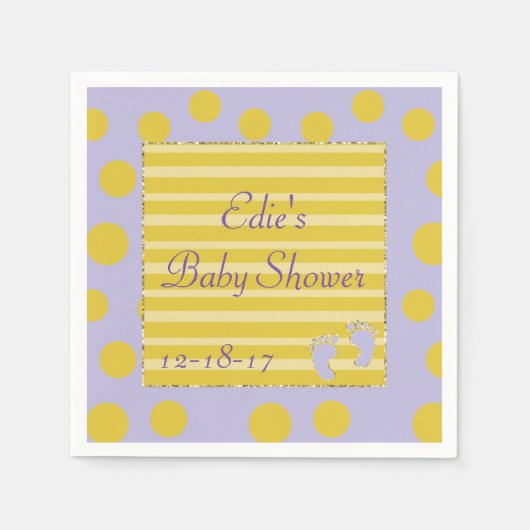 Serviette En Papier Baby shower Serviettes standard/rose Construire un (Devant)