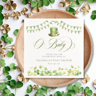 Serviette En Papier Baby shower Shamrock écocouleur