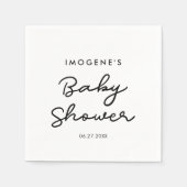 Serviette En Papier Baby shower simple (Devant)