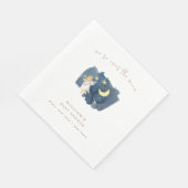 Serviette En Papier Baby shower simple Angel Moon Star (Coin)