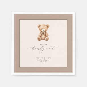 Serviette En Papier Baby shower simple neutre d'attente rapide
