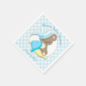 Serviette En Papier Baby shower Sleepy Bear Boy (Coin)