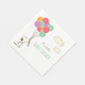 Serviette En Papier Baby shower Snoopy et Balloons (Coin)