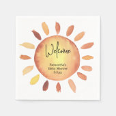 Serviette En Papier Baby shower solaire (Devant)