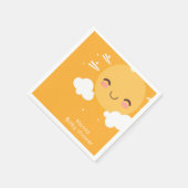 Serviette En Papier Baby shower solaire (Coin)