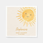 Serviette En Papier Baby shower solaire (Devant)