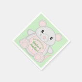 Serviette En Papier Baby shower souris (Coin)